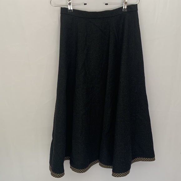 KOOS Van Den Akker New York Wool Wrap Skirt Embroidered Lagenlook Size 10 - Picture 7 of 12